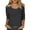 czb# Dark Gray67, variant on CUZIBR Women'S Sublimation Casual Shirts 3/4 Sleeve Solid Color Tee Tops Classic Round Neck Loose Fit Oversized Cozy Breathable Pullover Blouse,Black,L