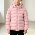 thumbnail image 3 of Luvrsol Girls Box‑Quilted Hooded Puffer Jacket, Zip‑Up Lightweight Kids Cold‑Weather Outerwear 100-160, 3 of 6