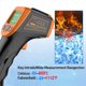 thumbnail image 2 of Termómetro infrarrojo, pistola de temperatura láser digital sin contacto -58 ° F a 1112 ° Irfora  Termómetro, 2 of 7