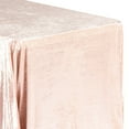 thumbnail image 1 of 1 Pc, Velvet 90"X132" Rectangular Tablecloth - Blush/Rose Gold For Wedding & Event Decor, 1 of 1