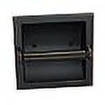 thumbnail image 3 of Designers Impressions Oil Rubbed Bronze Recessed Toilet/Tissue Paper Holder All Metal Contruction - Mounting Bracket Included, 3 of 3