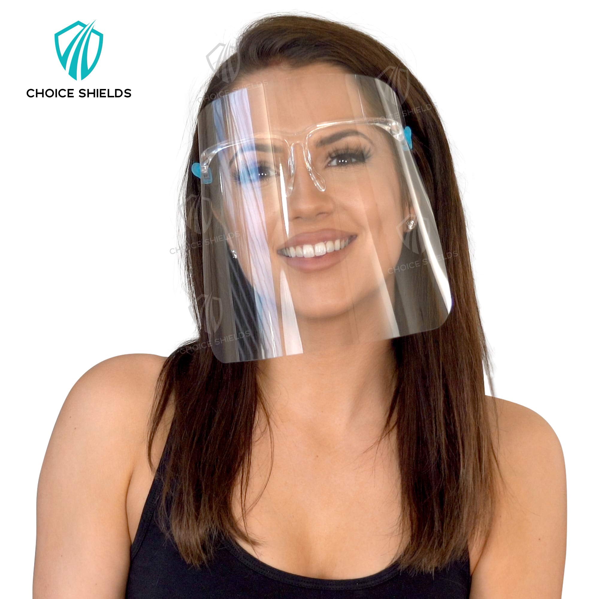 50PC  Fashionable Safety Face Shield Reusable Goggle Visor Transparent Anti-Fog