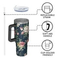 thumbnail image 4 of OBREWU Pioneer Flower Tumbler with Handle and Lid,Pioneer Flower 40oz Double Wall Vacuum Insulated Tumbler,Cups Gift for Women and Men, 4 of 7