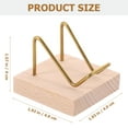 thumbnail image 3 of Crystal Mineral Display Stand Wooden Base Mineral Display Easel Minerals Displaying Holder, 3 of 8
