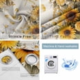 thumbnail image 2 of Farmhouse Sunflower Blackout Curtains for Bedroom, Vintage Daisy Butterflies Rustic Burlap Thermal Insulated Kitchen Drapes with Grommets, Light Blocking Window Treatment, 2 Panels 52" x 72", 2 of 7