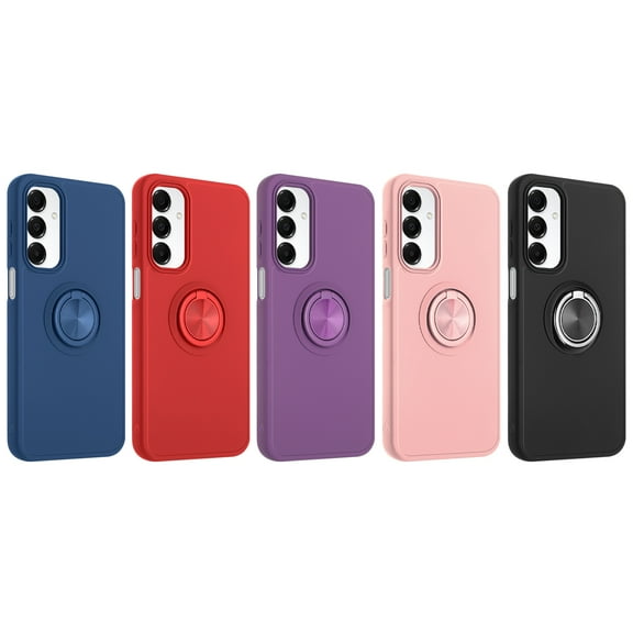 Samsung Galaxy A16 5G Phone Case, Slim Durable Shock Resistant Magenetic Back Ring Kickstand for Samsung Galaxy A16 5G Black