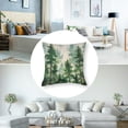 thumbnail image 5 of nygtbtfer Decorative Dark Green Mountain 2 PCS Nature Forest Throw Pillow Protectors with Hidden Zipper for Home Bedroom Decor White, 5 of 7