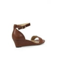 thumbnail image 3 of Mark and Maddux Two piece Women's Low Wedge Heel in Brown, 3 of 3