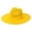 Yellow, variant on Nisorays Women and Men Flat Wide Brim Warm Felt Fedora Hat Retro Style Panama Hat Red
