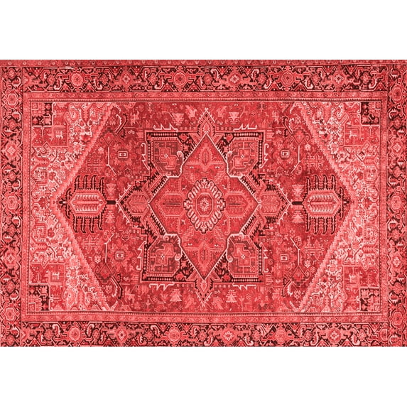 Ahgly Company Indoor Rectangle Persian Red Traditional Area Rugs, 2' x 5'