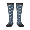 thumbnail image 2 of Picia Women Crew Soft Moisture-wicking Socks Space Puppy Pattern Design Cotton Socks, One Size fit All, 2 of 9