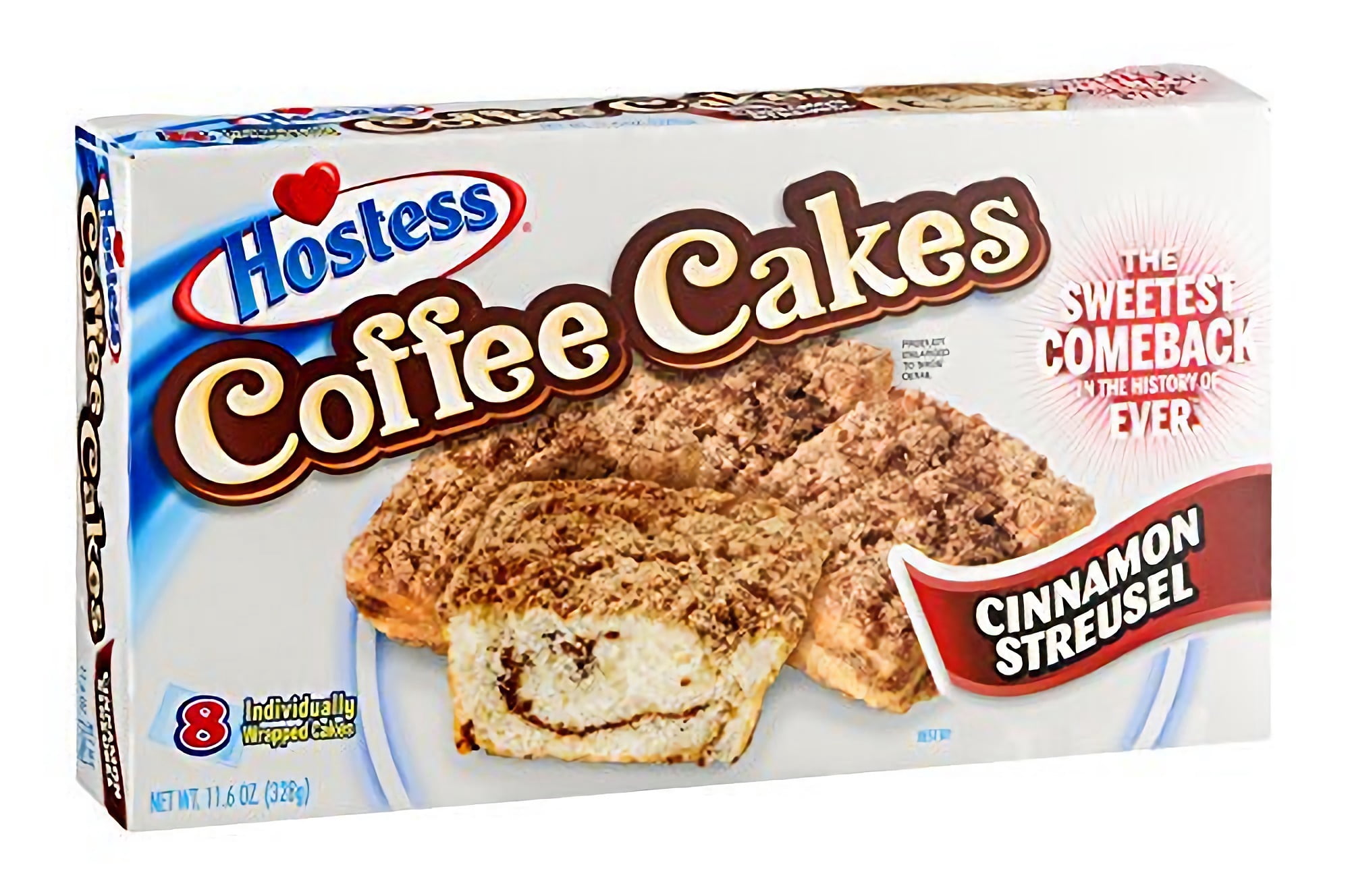 Hostess Coffee Cakes, Cinnamon Streusel, 8 Ct Box (Pack of 3)
