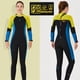 thumbnail image 4 of Traje de traje de traje completo Traje mojado para hombres y mujeres Actividades deportivas de agua de una pieza en agua fría para snorkeling Surfing Spearfishing Woman / Amarillo L Scienceny OD017131-22, 4 of 7