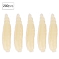 thumbnail image 2 of Señuelos de Pesca Con forma de Larva Realistas, 200 Uds., 17 mm, Brillan en la Noche Oscura, Cebo para Peces de Agua Dulce para Disfruta de Principiantes, 2 of 7