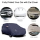 thumbnail image 3 of Cubierta de coche Cubiertas de sedán completas con protección solar de tira reflectante, 3 of 8