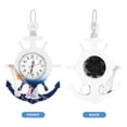 thumbnail image 2 of MERRYHAPY Nautical Themed Decor Coastal Wall Clocks Sailboat And Anchor Shapes Wooden Plastic For Home Decoration 1Pack, 2 of 8
