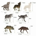 thumbnail image 2 of XIBUFE 2026 New Wolf Miniature Figurine Pvc Figurines & Knick-Knacks for Desk, Shelf, Office, Living Room, Bedroom, 2 of 6