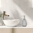thumbnail image 2 of Unique Bargains 1 Pc Durable Argyle Soap Dispenser 11.84oz Gold Tone Silver Tone, 2 of 6
