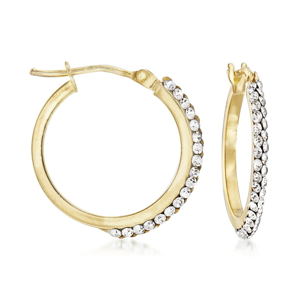 RossSimons RossSimons Italian Swarovski Crystal Hoop Earrings in