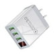 thumbnail image 4 of Carga rápida,Cargador rápido 3USB Pantalla digital Carga rápida,Estación de carga de 3 puertos Bloque de carga rápida,Estación de carga rápida multipuerto Cabezal de carga,Cargador, 4 of 7