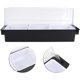 thumbnail image 5 of Caja de condimentos con tapa Contenedor de almacenamiento de condimentos Barra Soporte para condimentos Dispensador de frutas (tres rejillas) JFHHH pequeña, 5 of 5