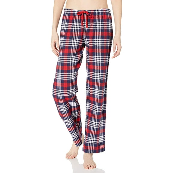 Tommy Hilfiger Women's Drawstring Flannel Pajama Pants Multi-Color Chelsea Plaid M