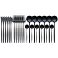 thumbnail image 2 of Vajilla pulida espejo elegante del sistema de cubiertos del acero inoxidable 24pcs para casarse la acción de gracias, 2 of 5