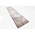 thumbnail image 6 of Unique Loom Turin Augustus Rug Rust Red/Blue 2' 7" x 12' 2" Runner Border Bohemian Perfect For Bathroom Hallway Mud Room Laundry Room, 6 of 7