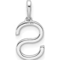 thumbnail image 3 of 14K White Gold Diamond Letter S Initial Pendant(Length 16) - Jbsp, 3 of 5