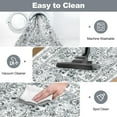 thumbnail image 6 of MJIAexp 2'x3' Moroccan Bedroom Rug Washable Vintage Boho Area Rug Non-Slip Accent Throw Rug Stain Resistant Floor Carpet for Kitchen Entryway Bathroom Living Room Office Floral Gray, 6 of 10