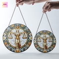 thumbnail image 4 of Scales of Justice GLASS Window Hanging, Glass Suncatcher Ornament, Lawyer Gift, Gift for Lawyer, Gift for Law Student, Law Student School Décor, 4 of 4