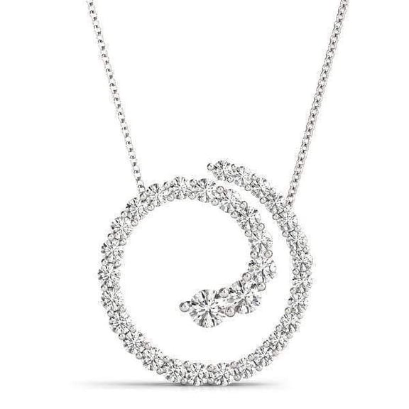 Sparkly Swirl Diamond Pendant- 0.25 Cttw