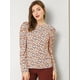 thumbnail image 3 of INSPIRE CHIC Blusa Top De Puntos Retro Colorido Manga De Soplo Cuello Redondo Para Mujer Multicolor Blanco XL, 3 of 6