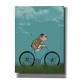 thumbnail image 1 of Epic Graffiti 'English Bulldog on Bicycle - Sky' by Fab Funky Canvas Wall Art, 26"x34", 1 of 3