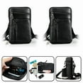 thumbnail image 2 of Men Leather Phone Loop Belt Bag Waist Holster Pack Shoulder Pouch Crossbody New, 2 of 6