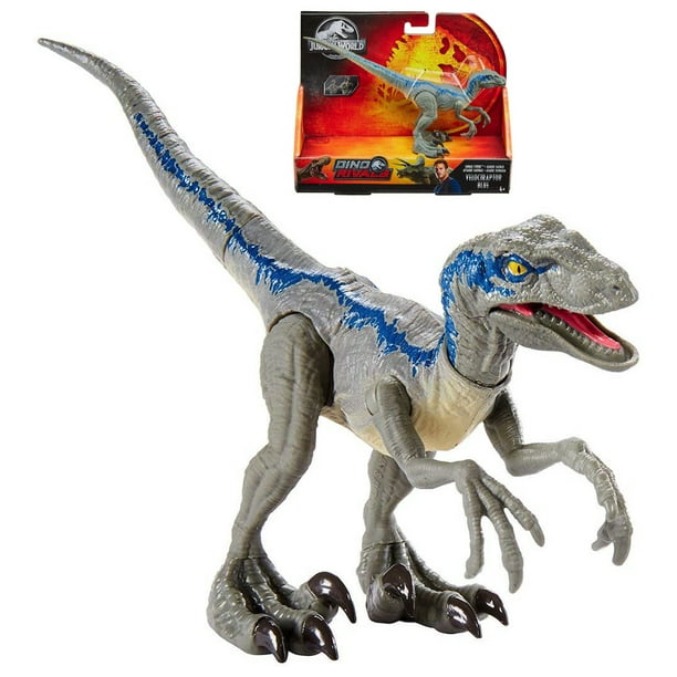 Velociraptor Blue Dino Rivals Jurassic World Posable Dinosaur 4 Walmart Com Walmart Com