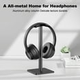 thumbnail image 3 of New bee Headset Stand,Adjustable Aluminum Headphone Holder with TPU Cushion, ABS Anti-Slip Base, Fits All Headphone Sizes,Black, 3 of 13