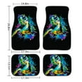 thumbnail image 6 of Renewold Sea Turtle Splash Ink Car Floor Mats 4 Pieces Universal Fit Anti-Slip Front & Rear Car Carpet All Weather Protection for Car SUV Van Truck, All Season, 6 of 7