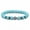 Blue Pine, variant on Handcrafted 8mm Beaded Bracelet with Cross Charm - Tiger's Eye, White Howlite, Hematite & Volcanic Stone