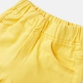 thumbnail image 5 of Generic Toddler Boys Girls Big Kids Summer Solid Color Denim Outdoor Shorts Hot Pants Spring Autumn Winter Clothes（7-8 Years Yellow）, 5 of 5