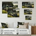 thumbnail image 4 of Designart Green Old Truck At The Barn Canvas Wall Art, 4 of 5