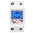 thumbnail image 3 of Compteur D'énergie électrique Compteur électrique Multifonctionnel Compteur D'énergie Monophasé Réinitialisable Pour Usage Industriel à la Maison Avec Rétroéclairage, 3 of 8