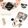 thumbnail image 2 of FORMRS Womens Shoulder Bag with Chain Strap Clutch Purse Cute Tote Handbag, Red Japanese Floral Pattern, 2 of 7