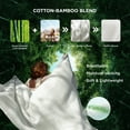 thumbnail image 3 of Cozy Comfort Cooling Cotton Waffle Breathable Rayon Derived from Bamboo King Blanket,White,104x90 inches, 3 of 7