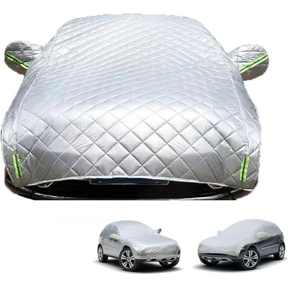 Hail Blankets for Car, Padded Car Covers for Hail, 5 Storeys Thicken Hail Protector Car Cover for Sedan/SUV/MPV/Hatchback Sedan, All Weather Half Car Cover Protects Against Hail (Hatchback)