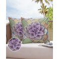 thumbnail image 4 of Outdoor Waterproof Throw Pillow Covers 2 Pack Square Pillowcases Mandala Cactus Pillow Protectors Decorative Cushion Cases for Patio,Garden,18x18 Inch, 4 of 6
