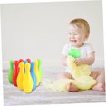 thumbnail image 4 of OULII 1 Set of Kids Bowling Ball Set Assorted Color Plastic Bowling Games for Kids Indoor, 4 of 6