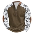 thumbnail image 2 of Blusas y camisas de manga larga con cuello redondo para hombre, sudadera con capucha de cuello redondo con cremallera y estampado, sudadera de manga larga, blusa de poliéster para hombre, 2 of 3