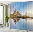 thumbnail image 5 of Ambesonne Colorful Shower Curtain, Rainbow over Mountain, 69"Wx70"L, Multicolor, 5 of 5