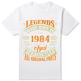 thumbnail image 1 of Camisetas gráficas para hombre: Papá y su esposo presentan una cinta de casete vintage de edición limitada de 1984, regalo de 40 cumpleaños, camiseta impresionante, 1 of 8